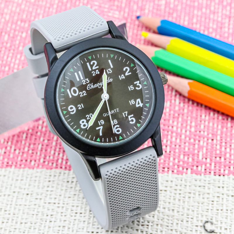 Reloj electrónico digital transparente impermeable de aguja luminosa