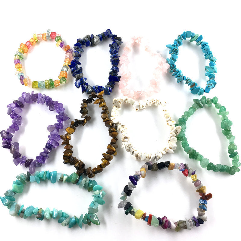 Pulsera de grava para mujer con personalidad y diseño irregular de moda