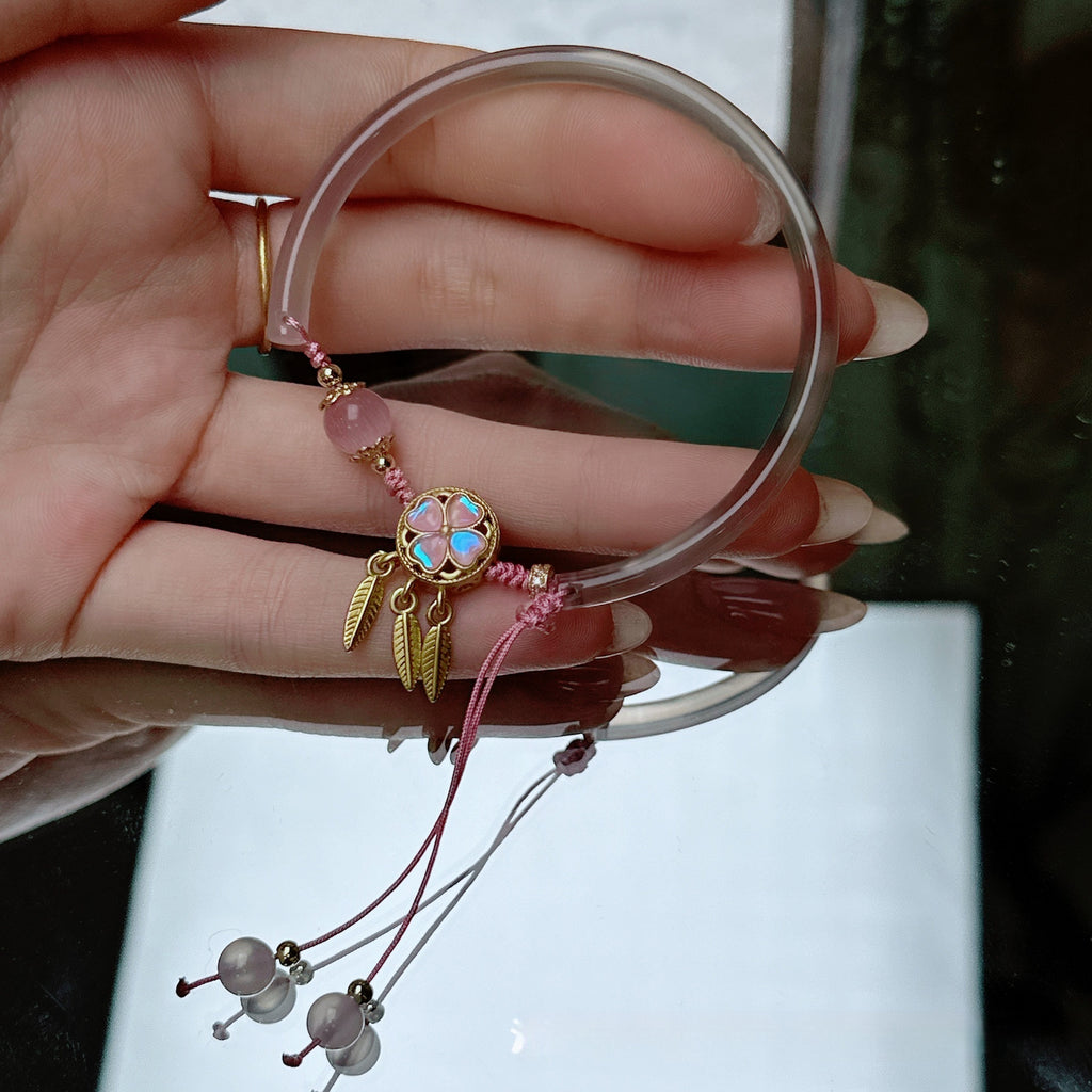 Natural Chalcedony Bracelet Dreamcatcher Niche Love Dreamcatcher