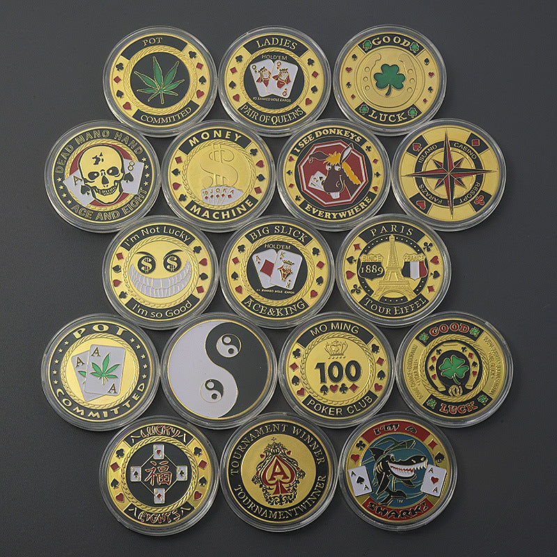 Las Vegas Pokerchips Glückspressmünzen