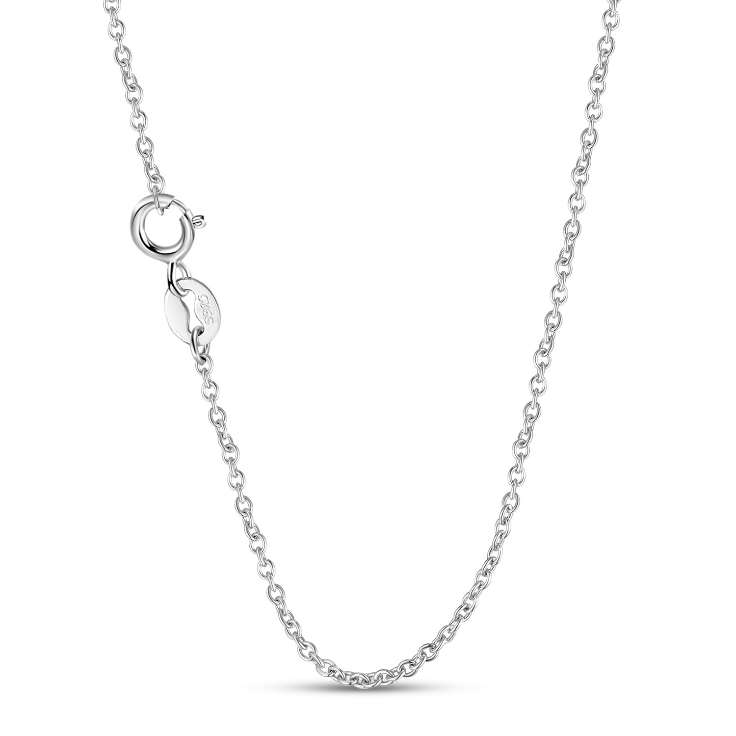 Blaues Licht Pfirsich Herz Krone Halskette S925 Sterlingsilber