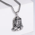Titaniumstahl Schmuck Religiöser Christlicher Jesus Edelstahl Anhänger