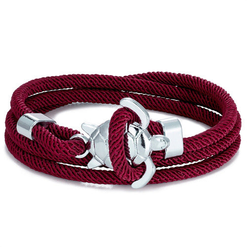 Pulsera de cuerda náutica ajustable de múltiples vueltas Serie Marina