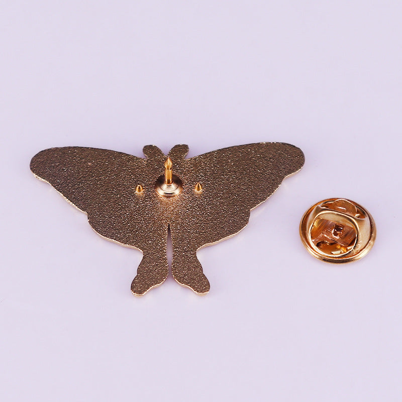 Seidenspinner-Motte Emaille-Brosche Modeschmuck Accessoires