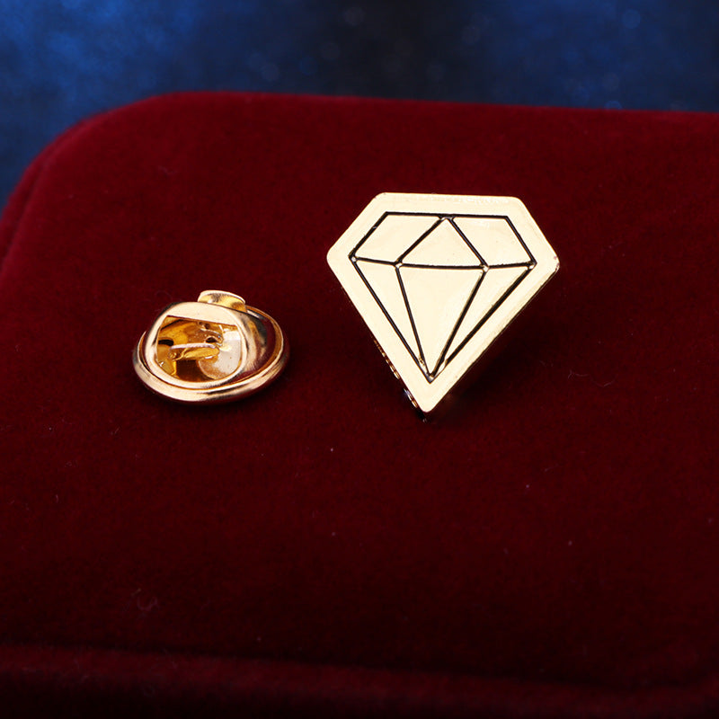 Broche de estilo coreano elegante con pequeños diamantes, mini broche pequeño