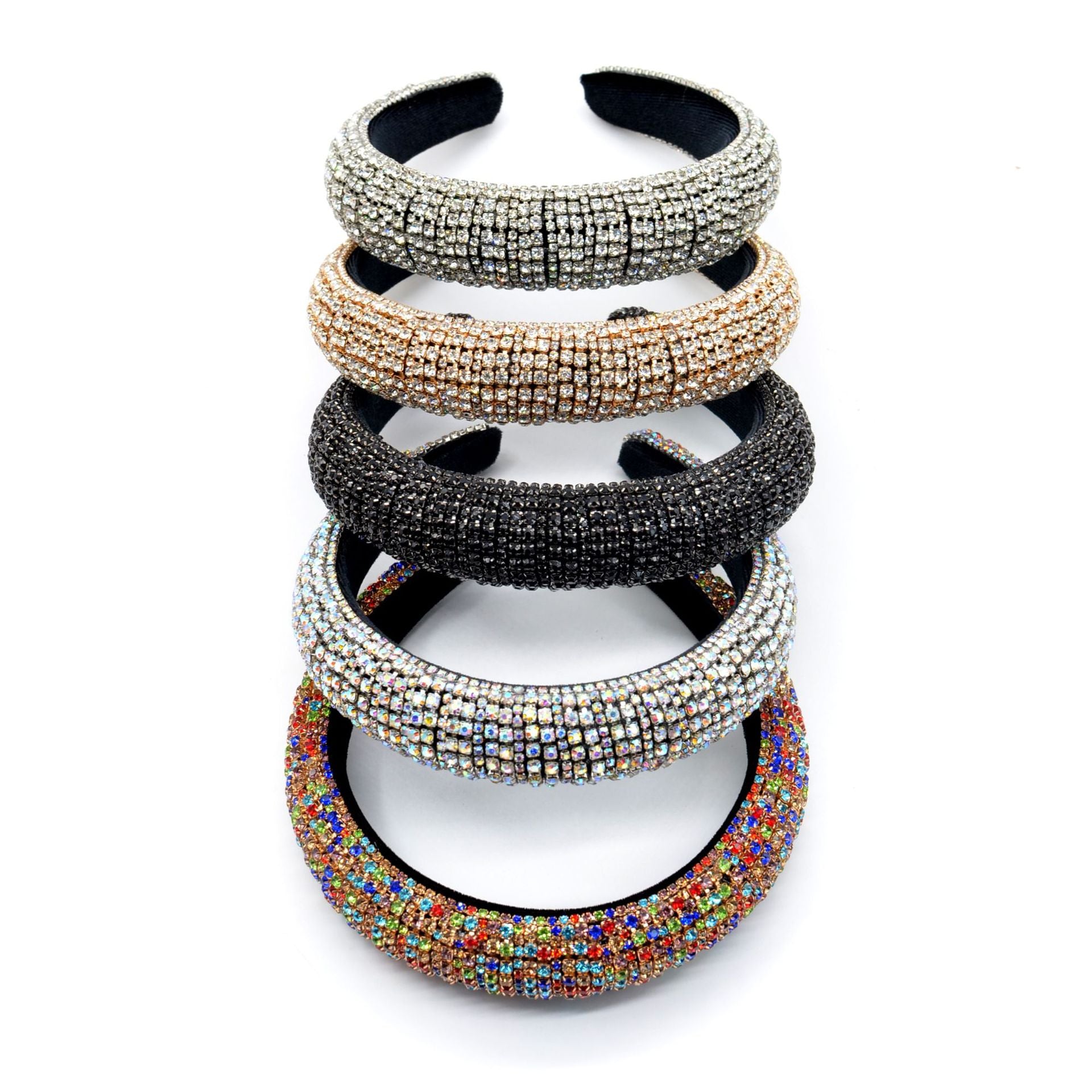 Rock-Stirnband Breites Strass-Haarband