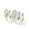 Herrenring-Set Diamantbesetzt 5-teiliges Ring-Set