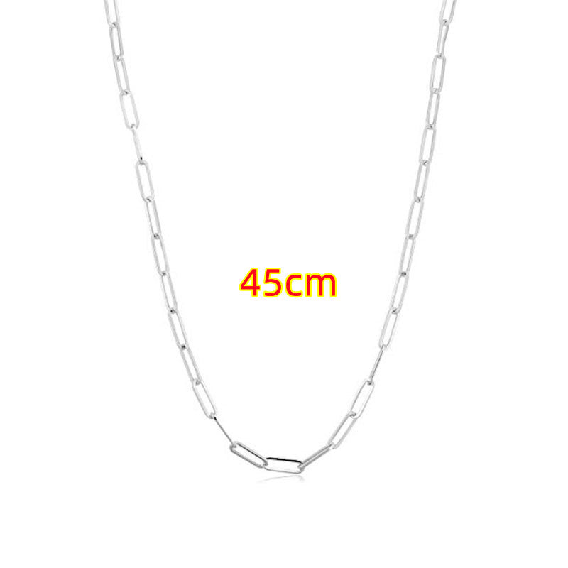 Clip Dicke Kette Halskette Unisex Halskette Schlüsselbeinkette