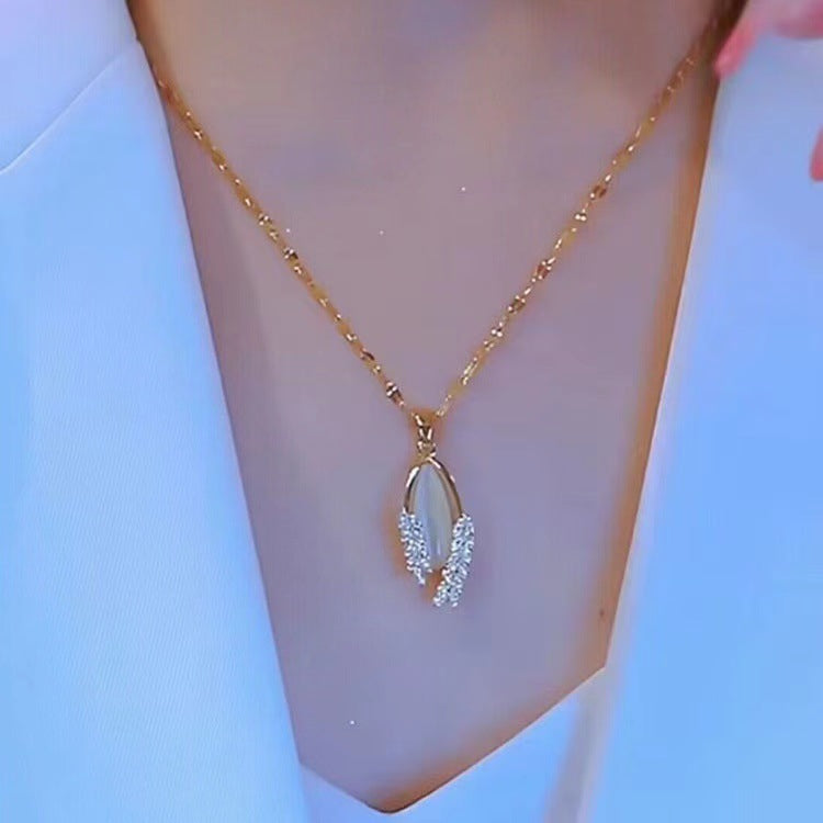 Opal Wheat Necklace Niche Design