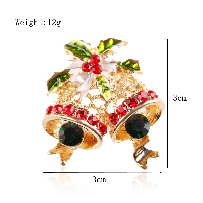 Damenmode schlichte geometrische Weihnachtsbrosche