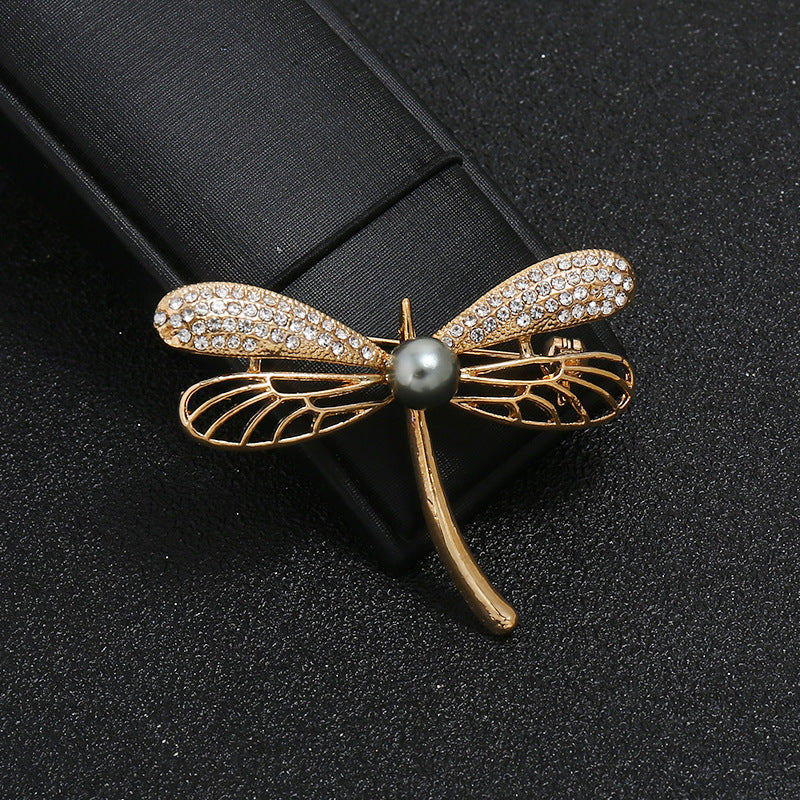 Kleidung Accessoires Glänzender Kristall Diamant Spinne Tierbrosche