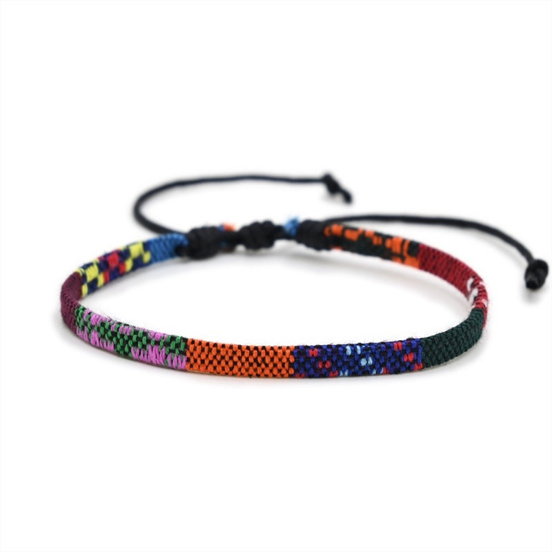 Rainbow Color Ethnic Style Bracelet Anklet Accessories