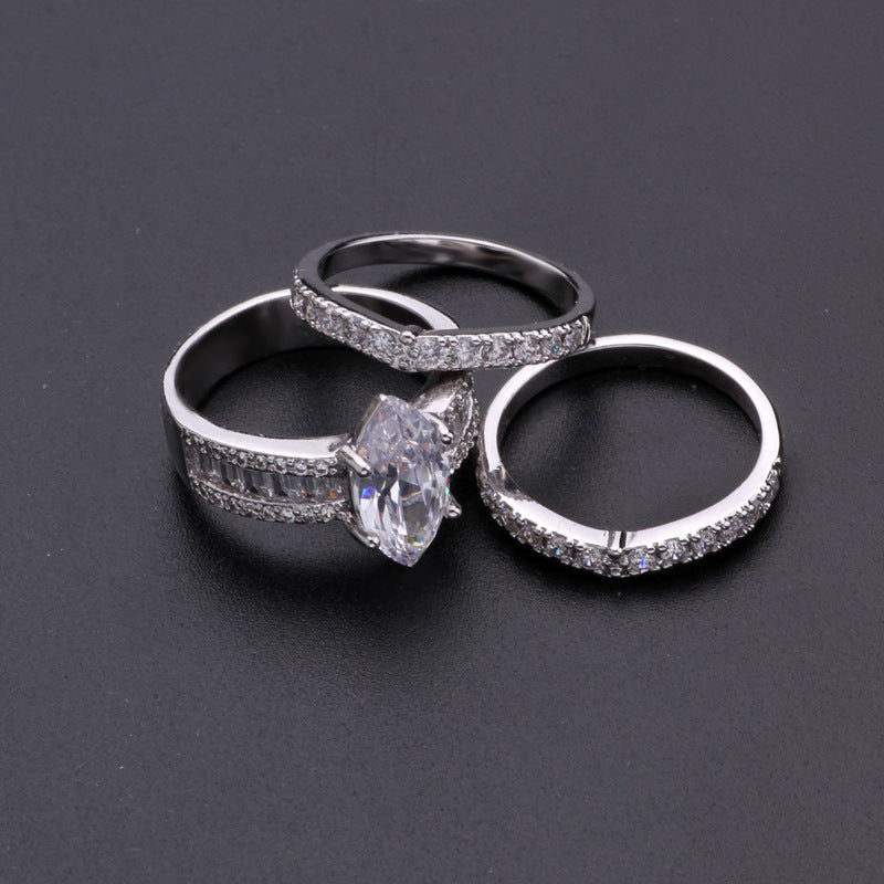 Goldener Ring Set Trendiger Und Modischer Ring