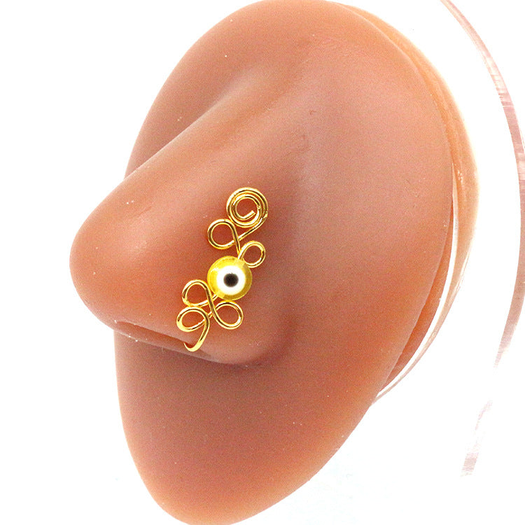 Anillo de nariz y ojos creativo sin perforaciones