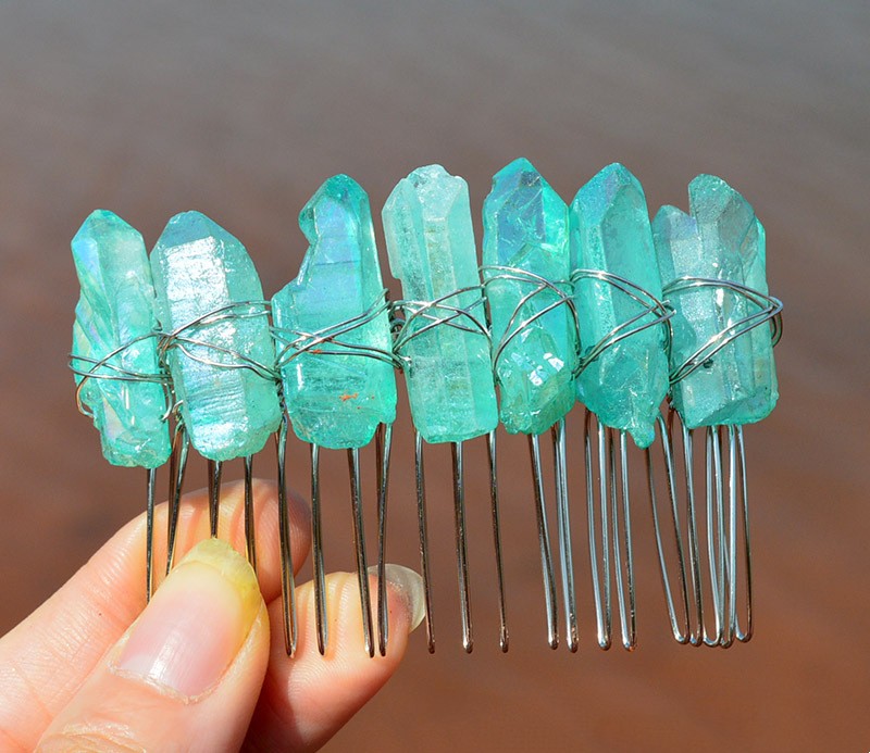 Peineta de Novia Artesanal con Cristales