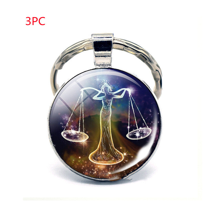 Llavero de los Doce Signos del Zodiaco, Regalo de Cumpleaños