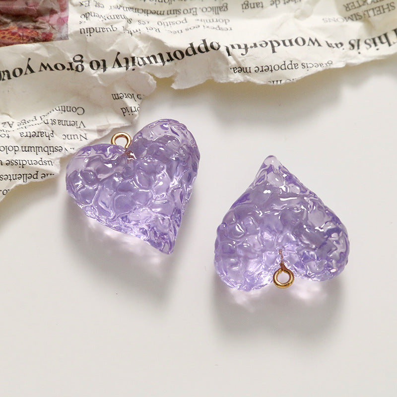 Eis-Textur Mit Hängenden Harz-Accessoires DIY Ohrringe Für Frauen