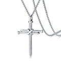 Hip Hop Stainless Steel Nail Cross Pendant Men Necklace