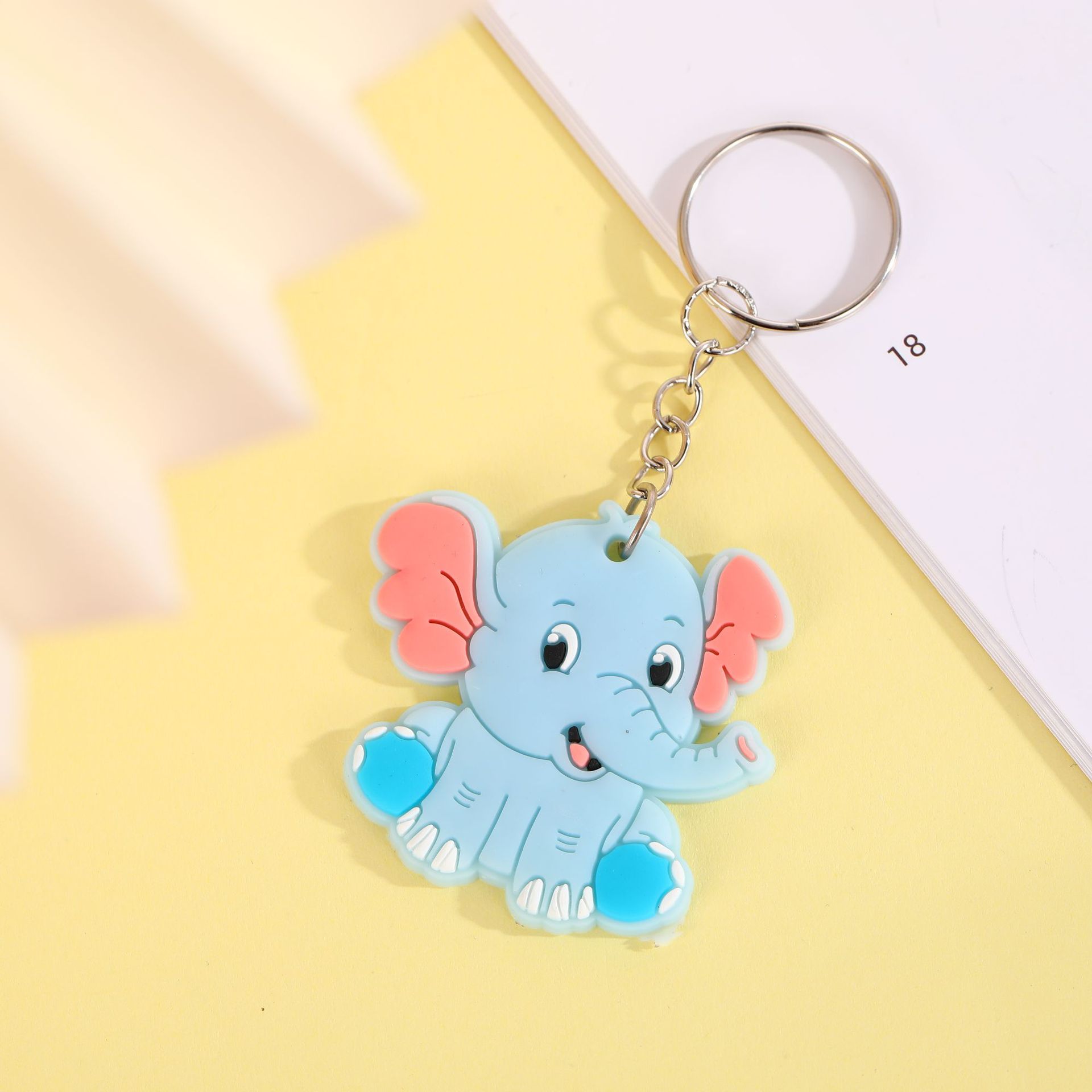 New PVC Soft Rubber Small Gift Cartoon Animal Keychain