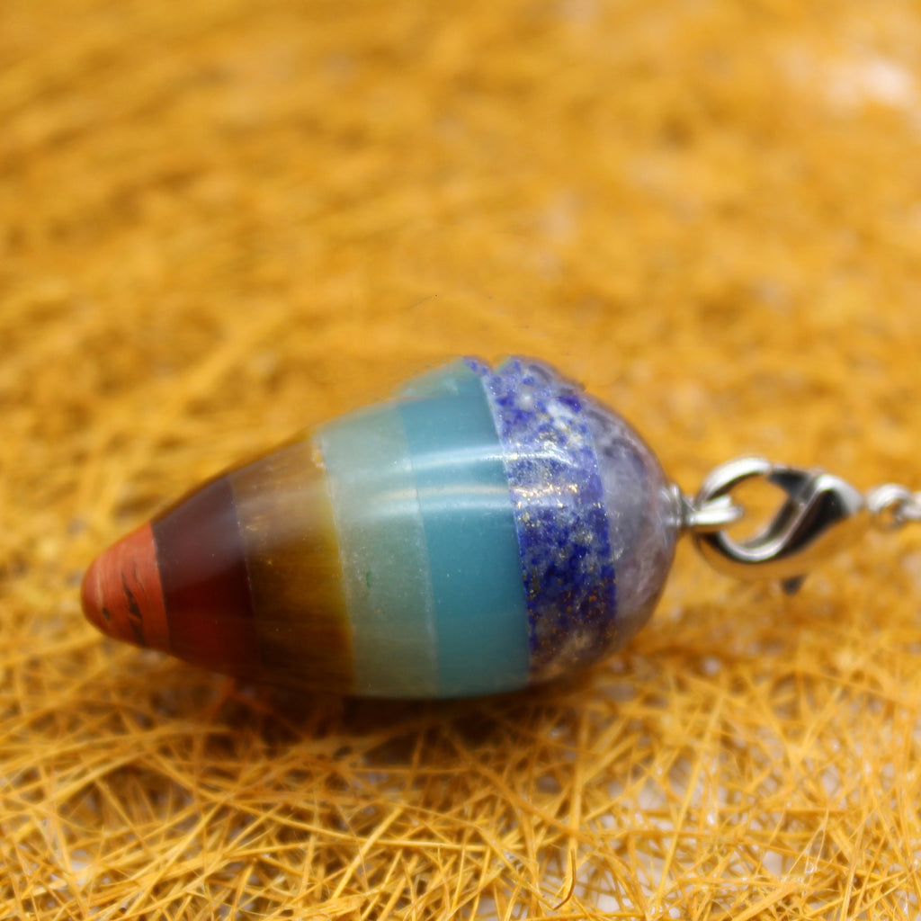 Lapislazuli Sieben-Chakra-Pendel