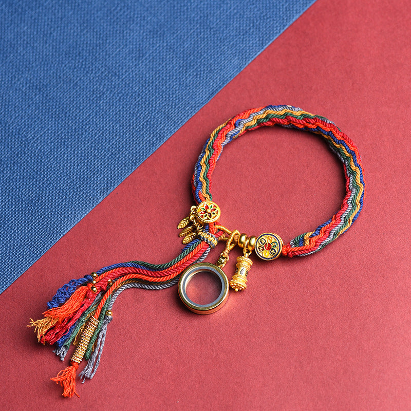 Artistic Ethnic Woven Tibetan Style Handmade Knot Bracelet