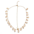Joyas étnicas bohemias, diadema de conchas, accesorio para el pelo de cadena de conchas