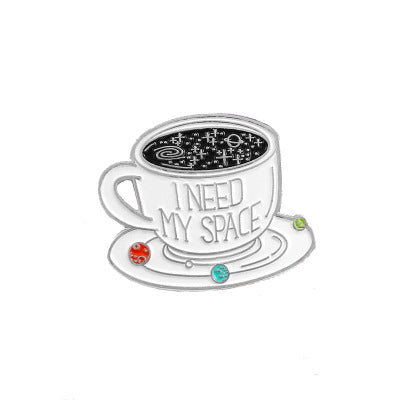 Kreative Brosche Kaffeetasse
