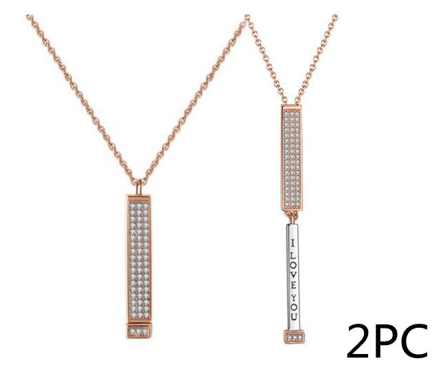 Explosiver Trend Süße Persönlichkeitskette Zirkon besetzter Diamant Mode Anhänger Schmuck
