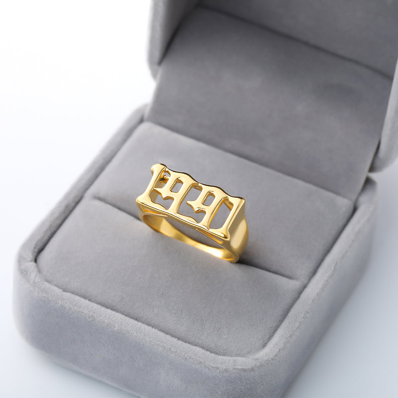 Digitaler antiker Ring Schmuck für Damen und Herren