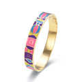 Armband aus Edelstahl und Emaille