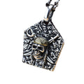 Herren S925 Sterling Silber Piratenkopf-Anhänger