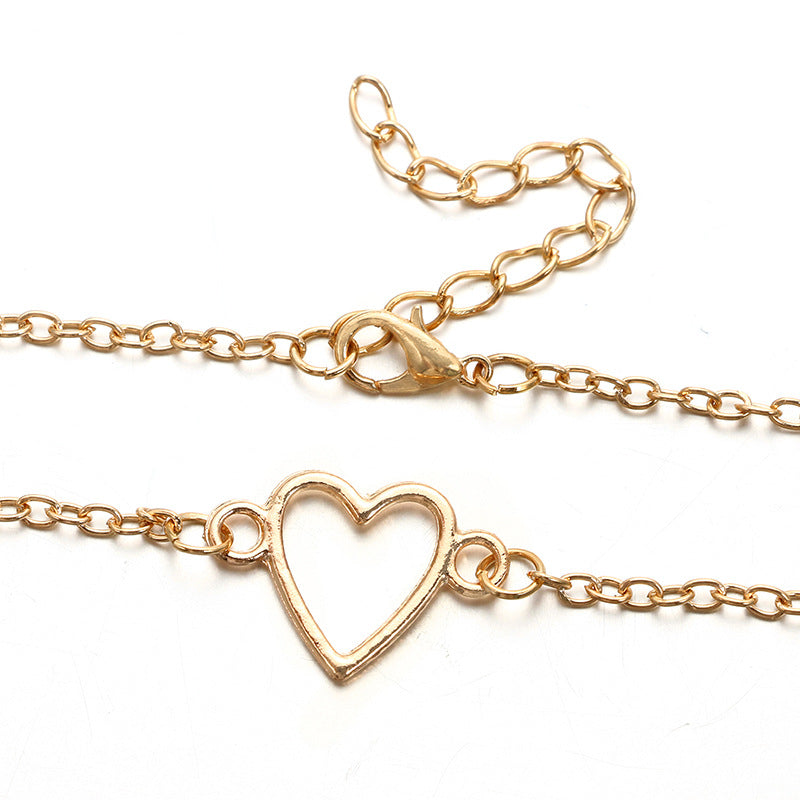 Joyería de moda con cadena de cintura de corazón de melocotón