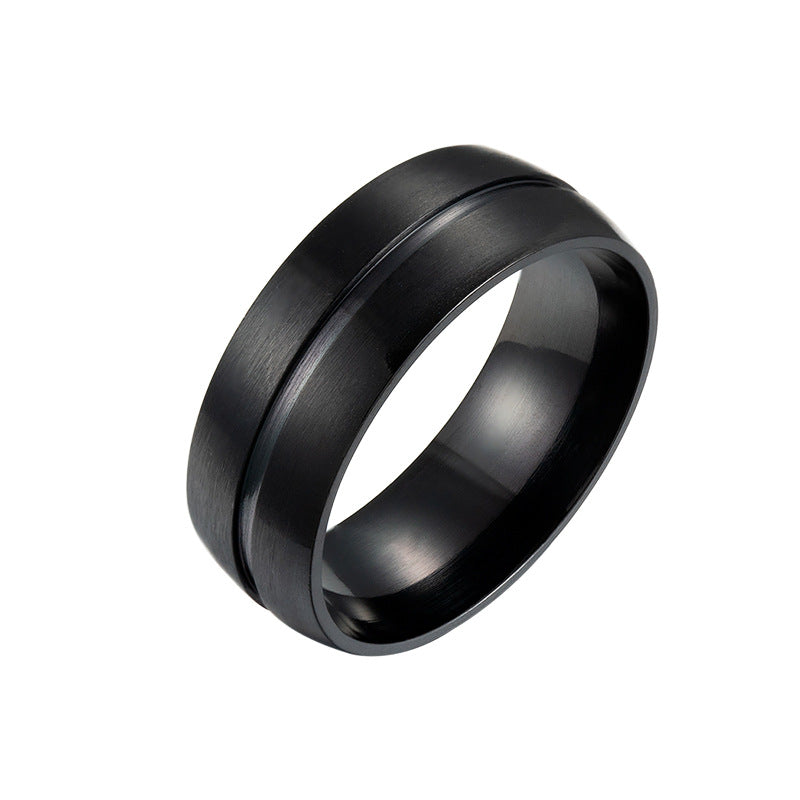 Edelstahlring Schwarz für Herren