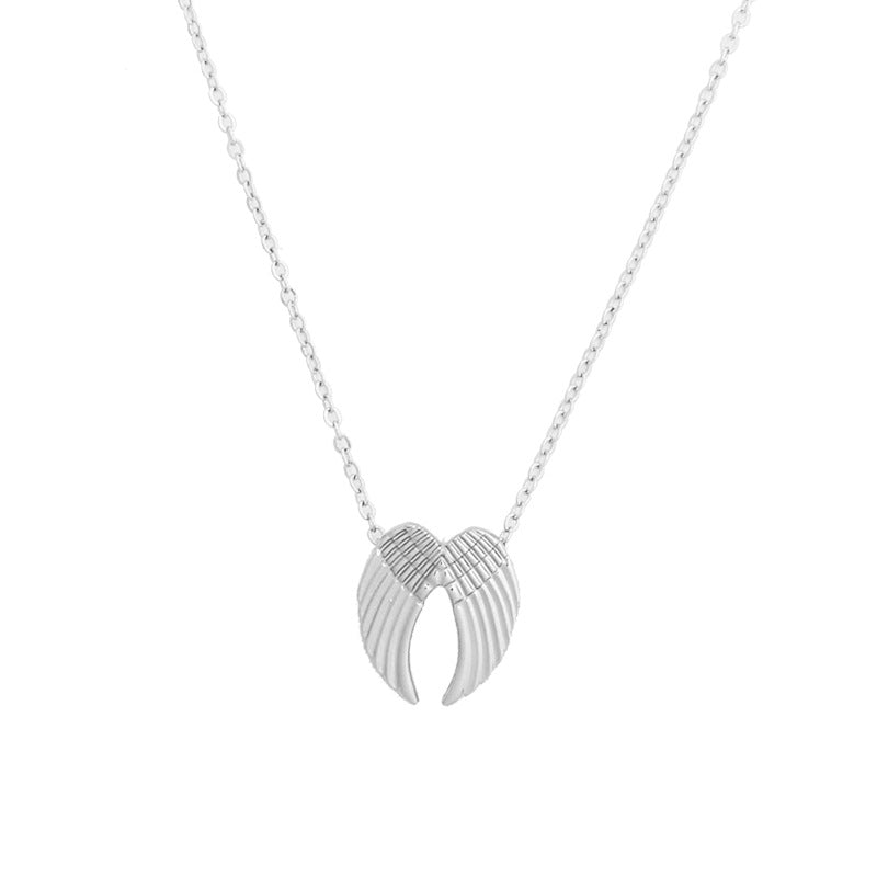 Heavenly Angel Wings Necklace Fashion Gold Silver Wing Pendant Clavicle Chain Necklaces For Women