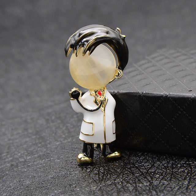 Broche de enfermera y médico