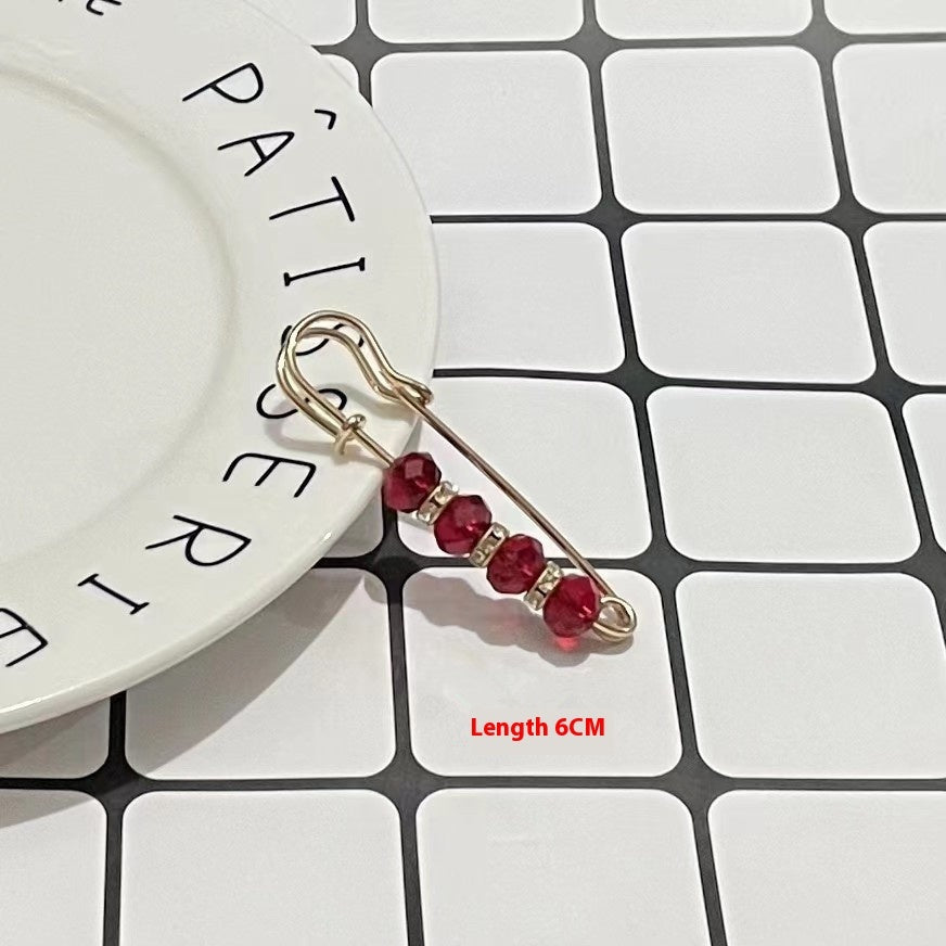 Fixed Waist Women's Pants Brooch Accessory