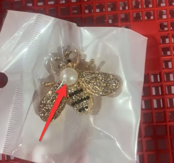 Pearl Brooch High-end Simple Vintage Corsage Pin Pearl Ornament