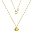 Gelbgold Buddha Anhänger 18K Gold Halskette