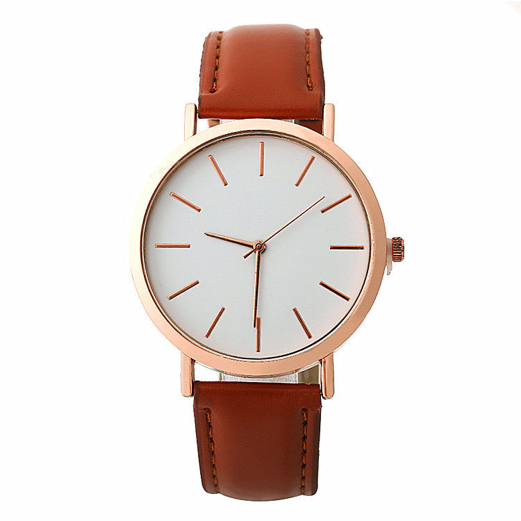 Relojes de mujer de cuarzo estilo simple de moda Relojes de pulsera Reloj de vestir para mujer