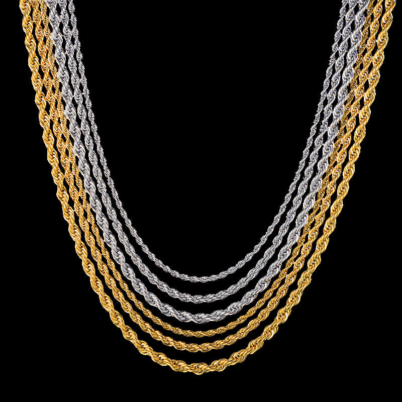Seilkette gewebte Halskette Schmuck