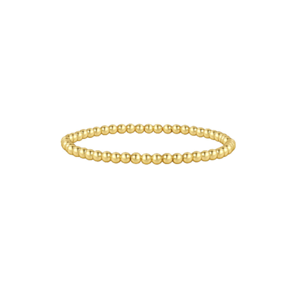 New Haematite Hematite Golden Balls Beaded Bracelet Suit