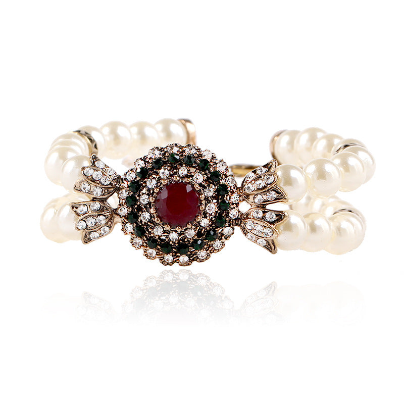 Pulsera de perlas de lujo