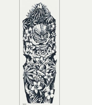 Pegatina de tatuaje impermeable para brazo completo