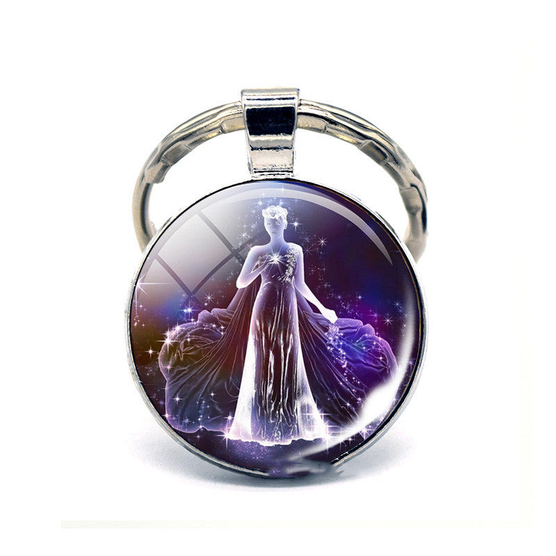 Llavero de los Doce Signos del Zodiaco, Regalo de Cumpleaños
