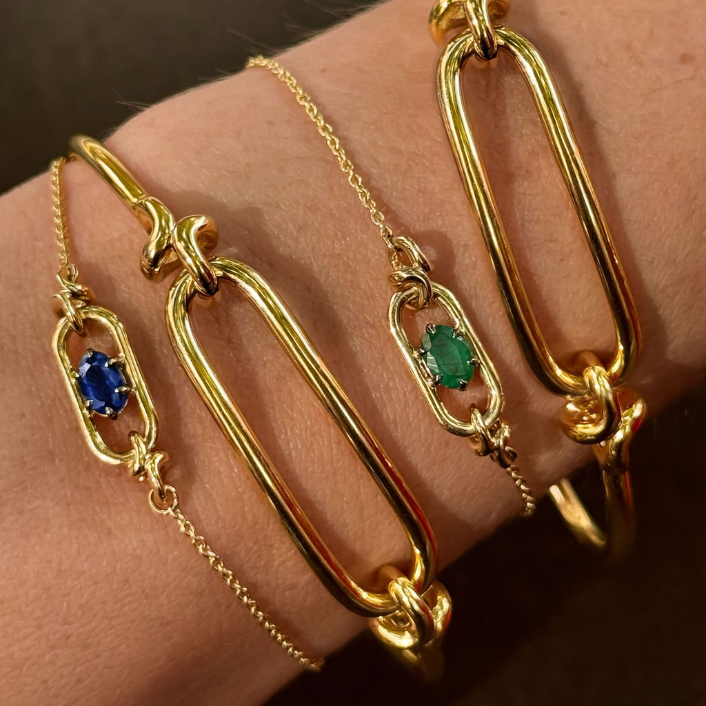 Armband mit zwölf Geburtssteinen aus Naturstein