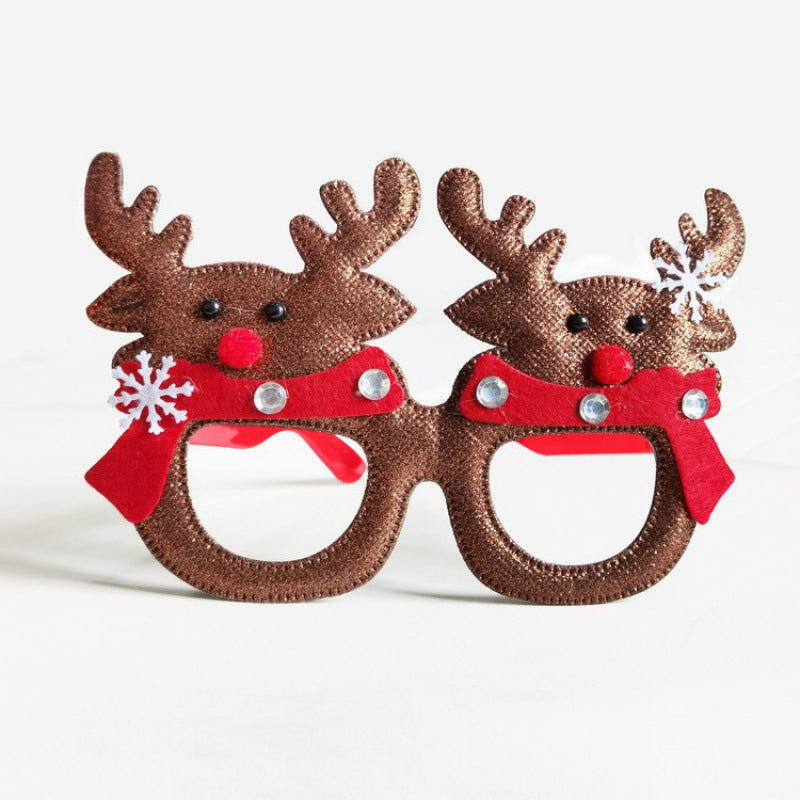 Weihnachtliche kreative Partybrille zum Verkleiden