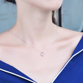 S925 Sterlingsilber Kreis Perlenkette weiblich Koreanisch einfach Glühbirne Schlüsselbeinkette kurz süß Gas 7252