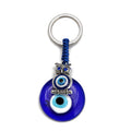Vintage Glass Tassel Alloy Palm Key Pendant