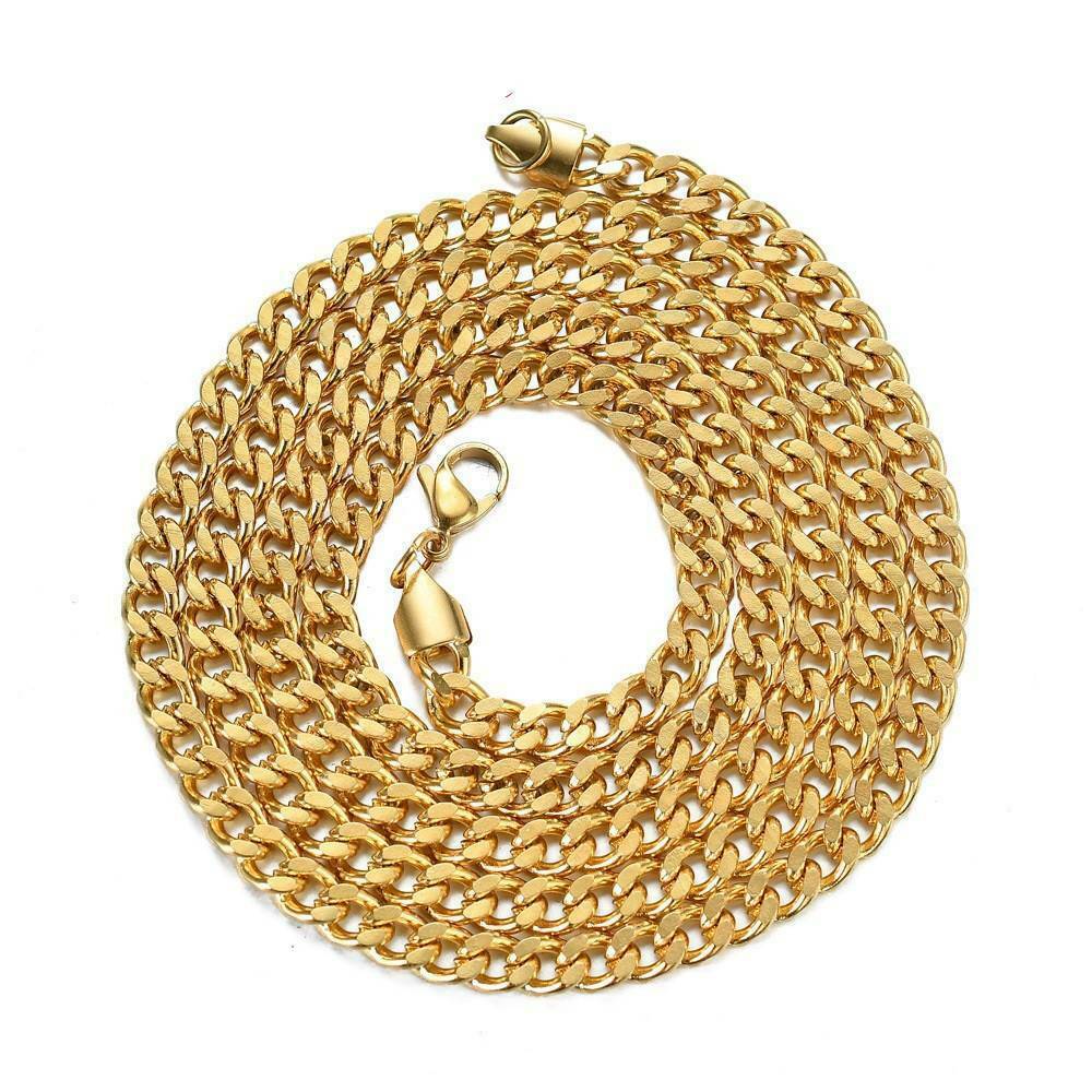 Cadena cubana de acero inoxidable para hombre