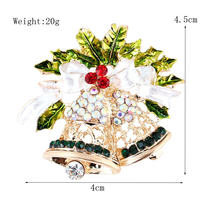 Damenmode schlichte geometrische Weihnachtsbrosche